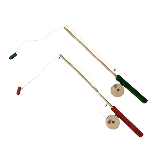 Vtg La Peche Au Tresor Magnetic Fishing Game Toy Tic Et Patte COMPLETE - Picture 5 of 7